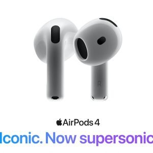 Technical Details of Apple AirPods 4 with Active Noise Cancellation Audio Technology Custom high-excursion Apple driver Custom high dynamic range amplifier Active Noise Cancellation Adaptive Audio Transparency Mode Conversation Awareness Voice Isolation Vent system for pressure equalization Personalized Spatial Audio with dynamic head tracking Adaptive EQ Sensors Dual beamforming microphones Inward-facing microphone Optical in-ear sensor Motion-detecting accelerometer Speech-detecting accelerometer Force sensor Chip Apple H2 headphone chip Controls Press once to play or pause media 1 Press to answer a call or mute or unmute Press twice to end a call twice Press to skip forward Three times Press to skip back Press and hold for Siri Say “Hey Siri” or just “Siri” to do things like play a song, make a call, or get directions Dust Sweat and Water Resistant Dust, sweat, and water resistant (IP54): AirPods 4 and charging case Size and Weight AirPods Height: 1.19 inches (30.2 mm) Width: 0.72 inch (18.3 mm) Depth: 0.71 inch (18.1 mm) Weight: 0.15 ounce (4.3 grams) Charging Case Height: 1.82 inches (46.2 mm) Width: 1.97 inch (50.1 mm) Depth: 0.83 inch (21.2 mm) Weight: 1.22 ounce (34.7 grams) Charging Case Works with USB‑C connector Battery AirPods 4 with Active Noise Cancellation Up to 4 hours of listening time on a single charge with Active Noise Cancellation or Transparency mode enabled Up to 5 hours of listening time with a single charge Up to 4.5 hours of talk time with a single charge AirPods 4 with Active Noise Cancellation and Charging Case (USB-C) Up to 20 hours of listening time with Active Noise Cancellation enabled Up to 30 hours of listening time with noise control off Up to 20 hours of talk time 5 minutes in the case provides 1 hour of listening time or around 45 minutes of talk time